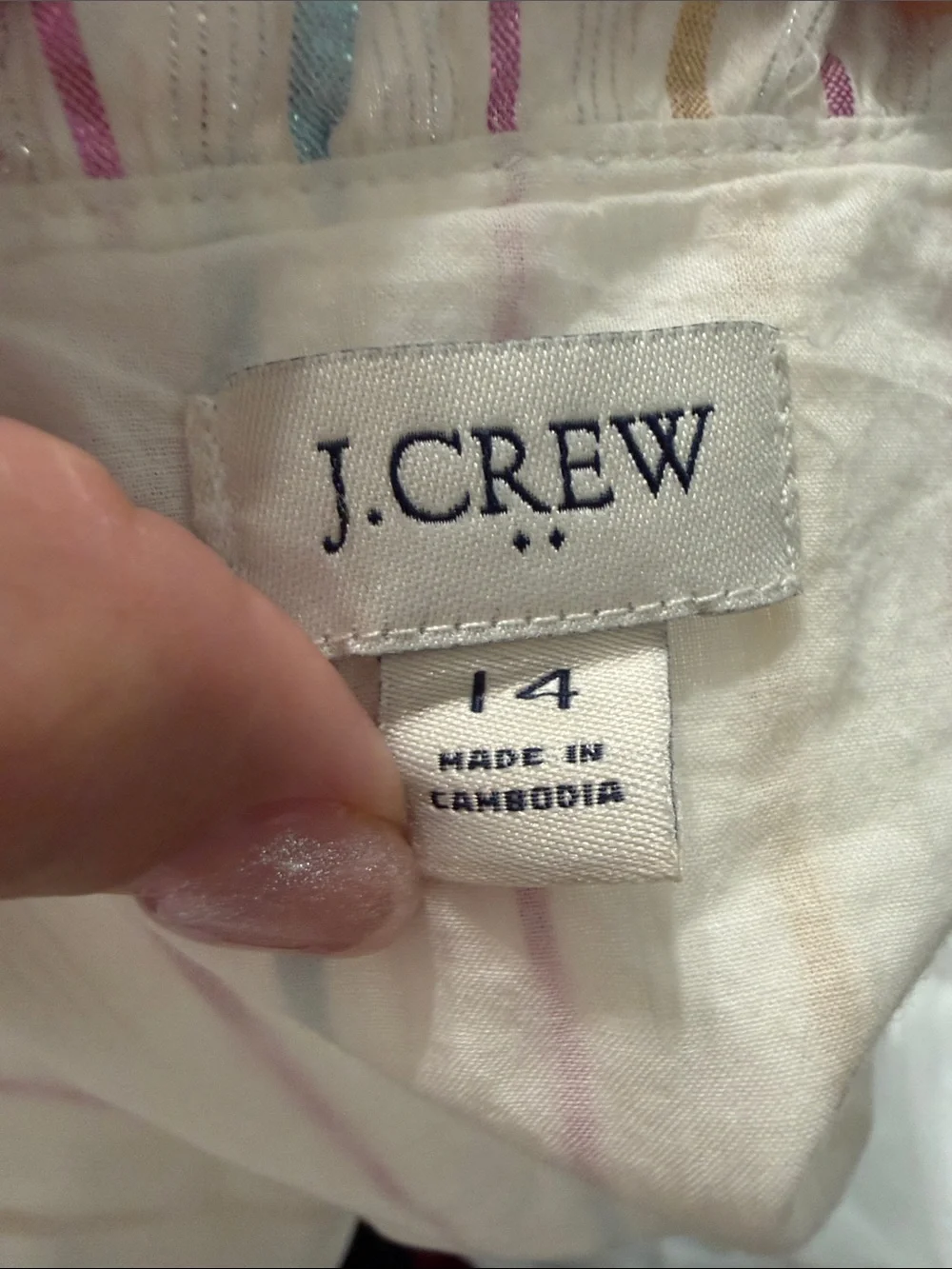 J Crew Sleeveless White Stripe Ruffle-Hem Maxi Dress